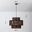 Hanglamp Sumi met handgevlochten kap - bruin