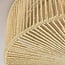 Plafondlamp Robian met kap van handgevlochten touw - beige