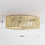 Plafondlamp Robian met kap van handgevlochten papiertouw - beige