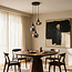 Moderne hanglamp met smoke glas, 3-lichts - Loua