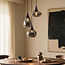 Moderne hanglamp met smoke glas, 3-lichts - Loua