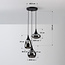 Moderne hanglamp met smoke glas, 3-lichts - Loua