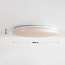 3-staps dimbare LED plafondlamp Corinda met marmerlook - wit