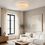 3-staps dimbare LED plafondlamp Corinda met marmerlook - wit