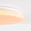 3-staps dimbare LED plafondlamp Corinda met donkere marmerlook - wit