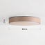 3-staps dimbare LED plafondlamp Sarinda met marmerlook - taupe