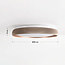 3-staps dimbare LED plafondlamp Terinda wit met ribbeleffect en goud detail