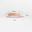 Plafondlamp Felora in warm beige met organische vorm