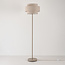 Staande lamp Corry met linnen kap - zandbeige
