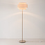 Staande lamp Corry met linnen kap - zandbeige