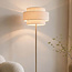 Staande lamp Corry met linnen kap - zandbeige