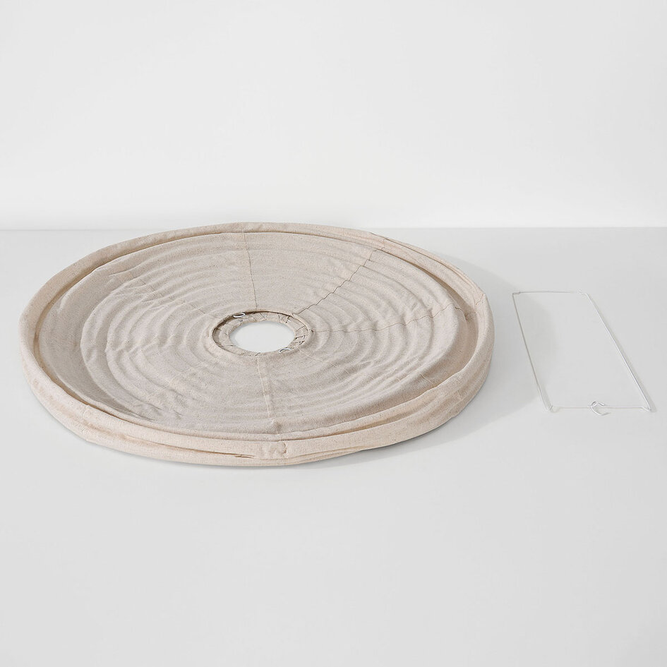 Hanglamp Siara met linnen kap - naturel- Ø60