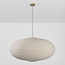 Hanglamp Sikara met naturel linnen kap- Ø80