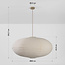 Hanglamp Sikara met naturel linnen kap- Ø80