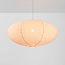 Hanglamp Sikara met naturel linnen kap- Ø80