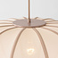 Hanglamp Stefina met stoffen kap - beige en taupe