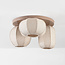 Plafondlamp Florina met 3 beige linnen kappen - taupe
