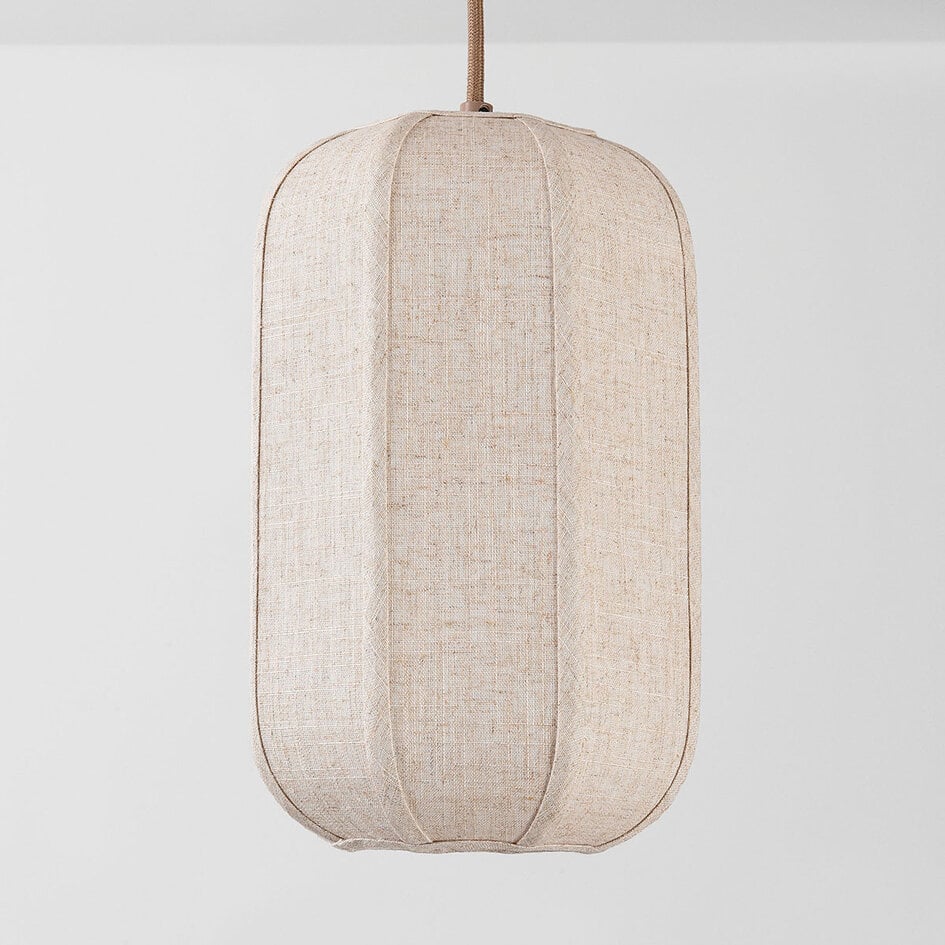 Hanglamp Medina met 5 linnen kappen - Taupe
