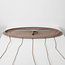 Hanglamp Medina met 5 linnen kappen - Taupe