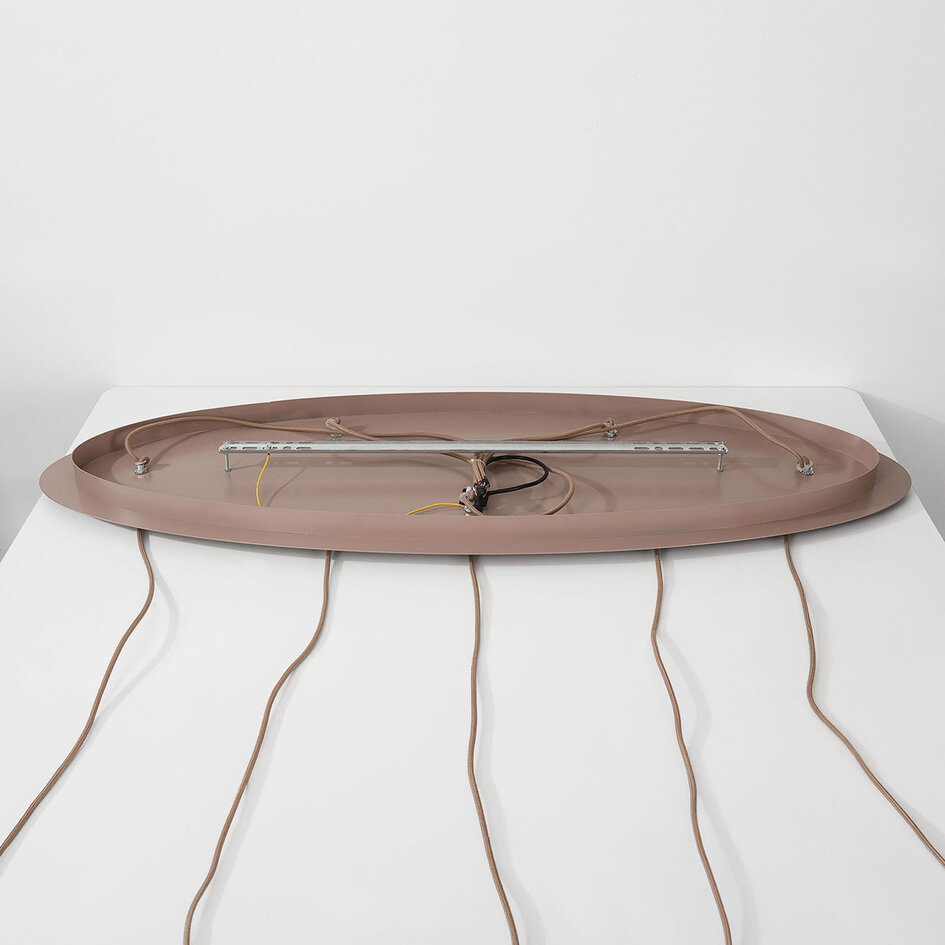 Hanglamp Medina met 5 linnen kappen - Taupe