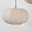Hanglamp Jelina met 3 linnen kappen - taupe