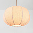 Hanglamp Stefia met grote beige linnen kap - taupe