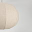 Hanglamp Stefia met grote beige linnen kap - taupe
