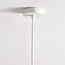 Design hanglamp Vienna - wit beton met rosé gouden decoratie