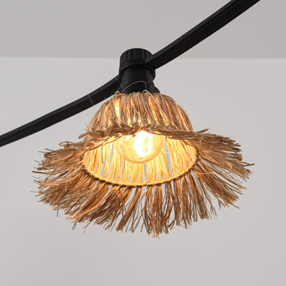 Prikkabel kap van handgeweven jute naturel