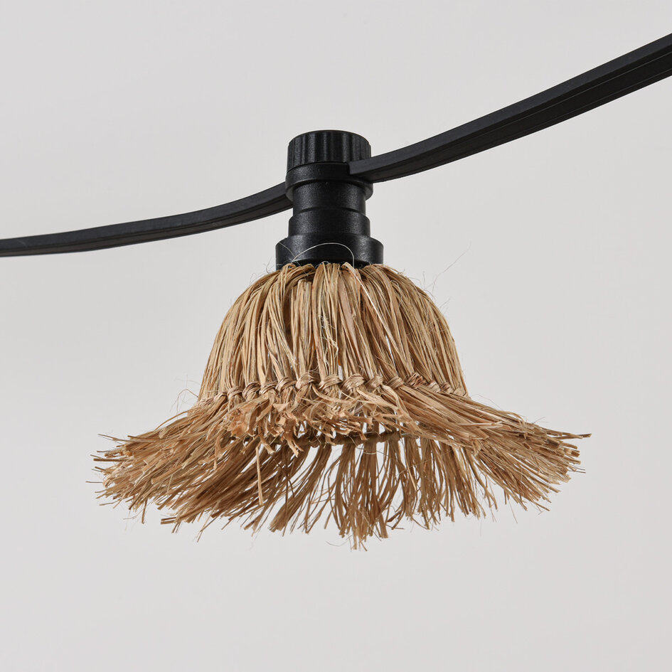 Prikkabel kap van handgeweven jute naturel