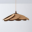 Hanglamp Flario met linnen kap - bruin