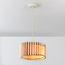 Hanglamp Vyra met houten kap - naturel