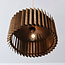 Hanglamp Vyra met houten kap - walnoot