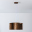 Hanglamp Vyra met houten kap - walnoot