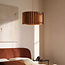 Hanglamp Vyra met houten kap - walnoot