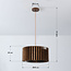 Hanglamp Vyra met houten kap - walnoot