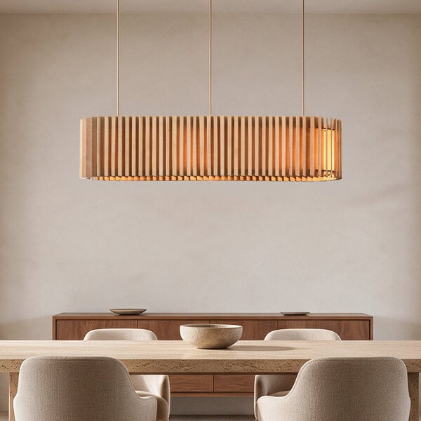 Hanglamp Hema met houten kap - naturel