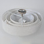 Plafondlamp Neroi met 3 gelaagde linnen kappen - beige