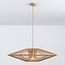 Hanglamp Orana - dubbele handgevlochten kap in naturel