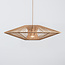 Hanglamp Orana - dubbele handgevlochten kap in naturel