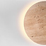 Wandlamp Jawie van travertin met geïntegreerde LED - beige