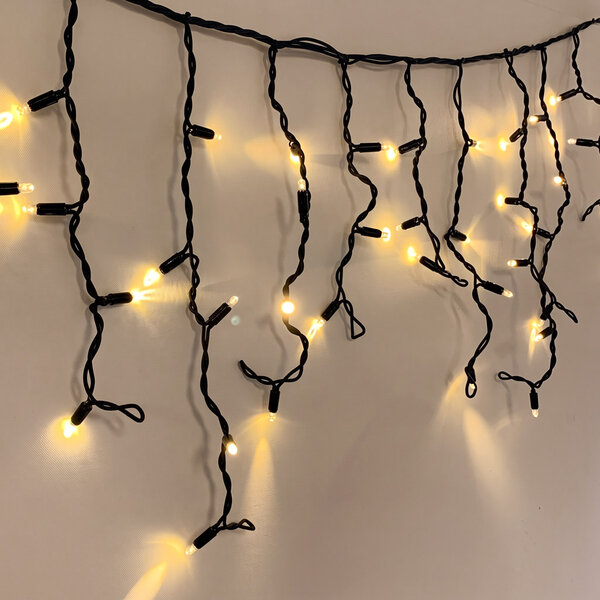 IJspegelverlichting koppelbaar | vanaf 3 meter met 114 LEDs – warm wit | rubber