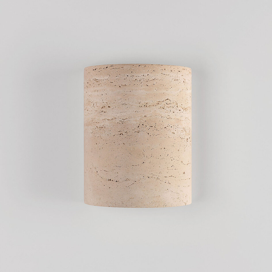 Wandlamp Olly van travertin