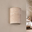 Wandlamp Olly van travertin