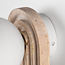 Wandlamp Dorie van travertin met glazen bol