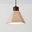 Hanglamp Petra van travertin en hout - bruin