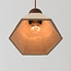Hanglamp Petra van travertin en hout - bruin