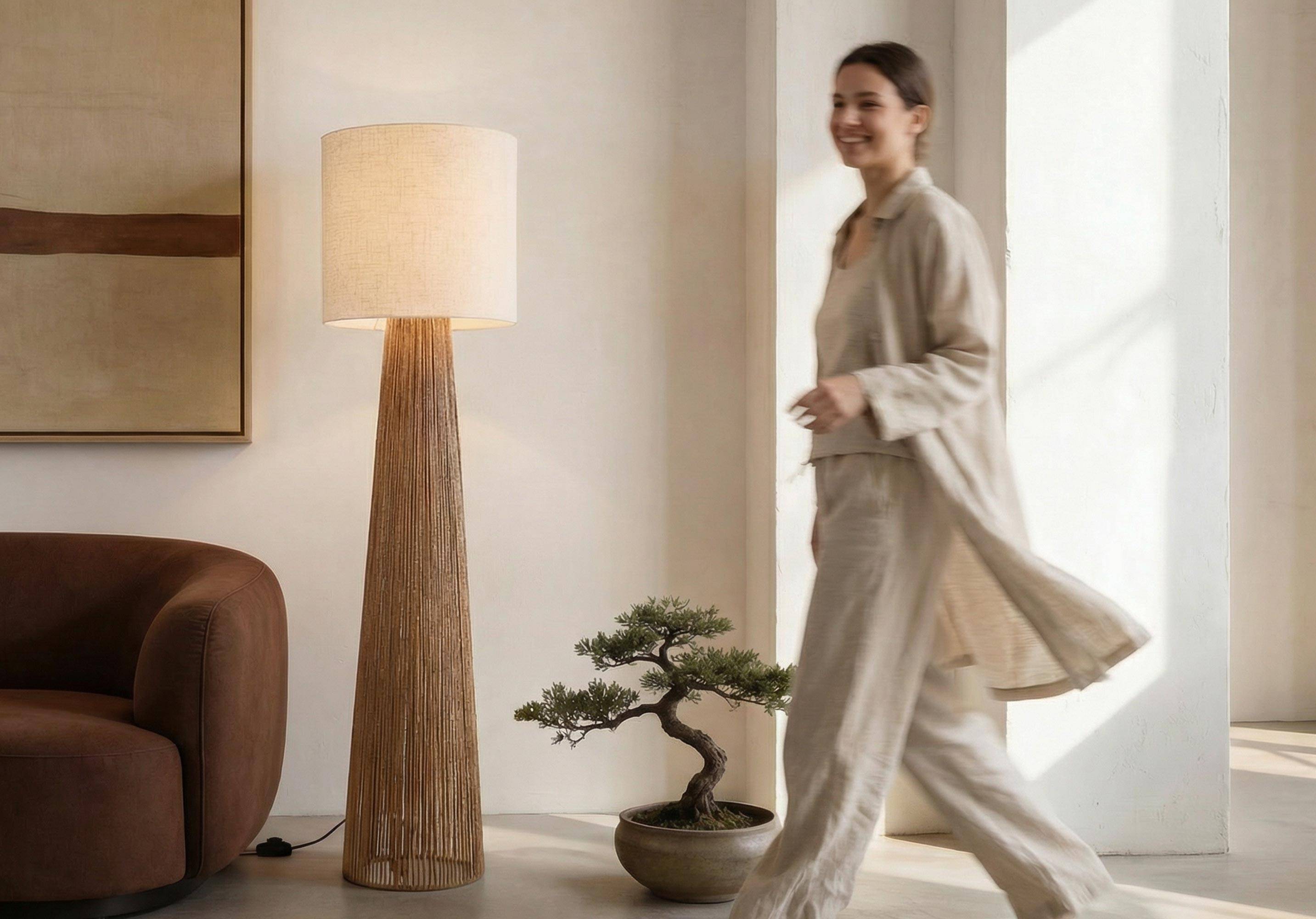 Zachte sfeer met natuurlijke materialen