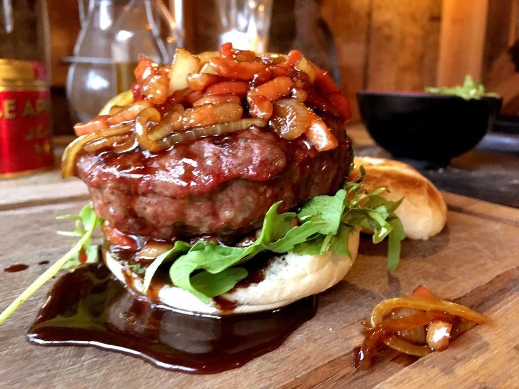 Black Angus hamburger