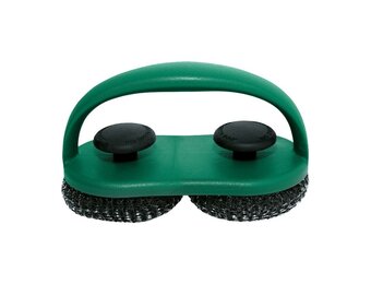 DUAL BRUSH GRID SCRUBBER